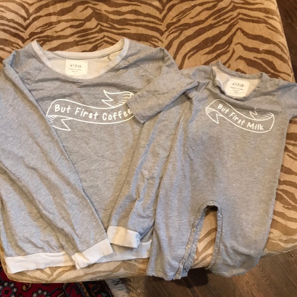 Mommy and Me matching Wyldson sweater and onesie. - Picture 4 of 4